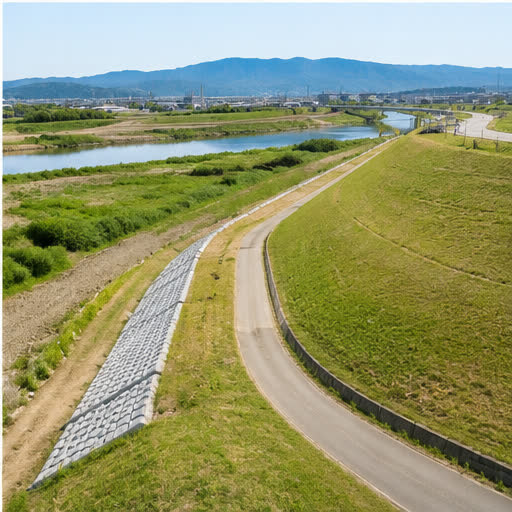 ○○川河川改修工事